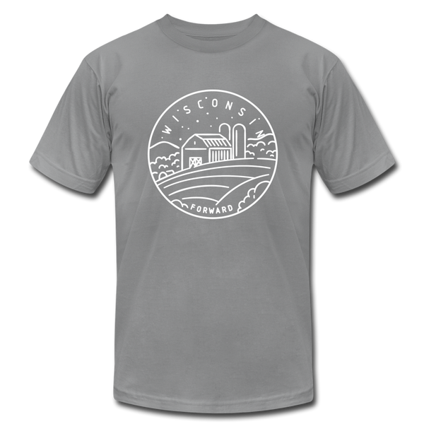 Wisconsin T-Shirt - State Design Unisex Wisconsin T Shirt - slate