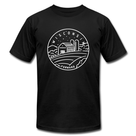 Wisconsin T-Shirt - State Design Unisex Wisconsin T Shirt - black