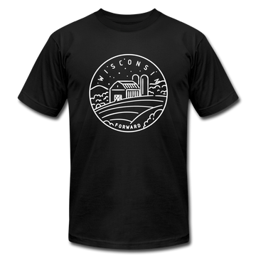 Wisconsin T-Shirt - State Design Unisex Wisconsin T Shirt - black