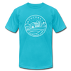 Wisconsin T-Shirt - State Design Unisex Wisconsin T Shirt - turquoise
