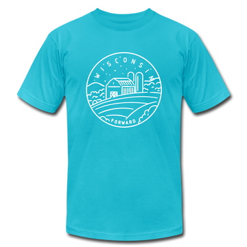 Wisconsin T-Shirt - State Design Unisex Wisconsin T Shirt - turquoise