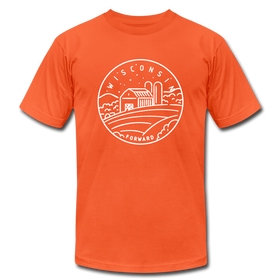Wisconsin T-Shirt - State Design Unisex Wisconsin T Shirt - orange