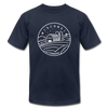 Wisconsin T-Shirt - State Design Unisex Wisconsin T Shirt - navy