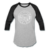 Alabama Baseball T-Shirt - Retro Mountain Unisex Alabama Raglan T Shirt - heather gray/black
