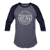 Arizona Baseball T-Shirt - Retro Mountain Unisex Arizona Raglan T Shirt - heather blue/navy