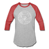 Arkansas Baseball T-Shirt - Retro Mountain Unisex Arkansas Raglan T Shirt - heather gray/red