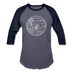 Arkansas Baseball T-Shirt - Retro Mountain Unisex Arkansas Raglan T Shirt - heather blue/navy