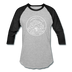 Connecticut Baseball T-Shirt - Retro Mountain Unisex Connecticut Raglan T Shirt - heather gray/black