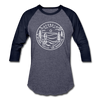 Georgia Baseball T-Shirt - Retro Mountain Unisex Georgia Raglan T Shirt