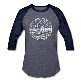 New Jersey Baseball T-Shirt - Retro Mountain Unisex New Jersey Raglan T Shirt