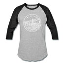 Michigan Baseball T-Shirt - Retro Mountain Unisex Michigan Raglan T Shirt - heather gray/black