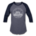 Washington Baseball T-Shirt - Retro Mountain Unisex Washington Raglan T Shirt - heather blue/navy