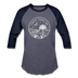 South Carolina Baseball T-Shirt - Retro Mountain Unisex South Carolina Raglan T Shirt - heather blue/navy