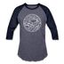 Tennessee Baseball T-Shirt - Retro Mountain Unisex Tennessee Raglan T Shirt - heather blue/navy