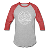 Wyoming Baseball T-Shirt - Retro Mountain Unisex Wyoming Raglan T Shirt