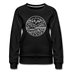 Alaska Women's Sweatshirt - Retro Mountain Women's Alaska Crewneck Sweatshirt - black