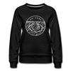 Arizona Women's Sweatshirt - Retro Mountain Women's Arizona Crewneck Sweatshirt - black
