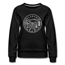 Alabama Women's Sweatshirt - Retro Mountain Women's Alabama Crewneck Sweatshirt - black