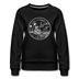 California Women's Sweatshirt - Retro Mountain Women's California Crewneck Sweatshirt - black