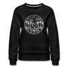 Florida Women's Sweatshirt - Retro Mountain Women's Florida Crewneck Sweatshirt - black