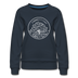 Connecticut Women's Sweatshirt - Retro Mountain Women's Connecticut Crewneck Sweatshirt - navy