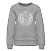 Georgia Women's Sweatshirt - Retro Mountain Women's Georgia Crewneck Sweatshirt - heather gray