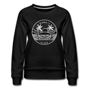 Hawaii Women's Sweatshirt - Retro Mountain Women's Hawaii Crewneck Sweatshirt - black