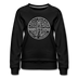 Delaware Women's Sweatshirt - Retro Mountain Women's Delaware Crewneck Sweatshirt - black