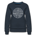 Delaware Women's Sweatshirt - Retro Mountain Women's Delaware Crewneck Sweatshirt - navy