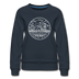 Iowa Women's Sweatshirt - Retro Mountain Women's Iowa Crewneck Sweatshirt - navy