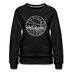 Kansas Women's Sweatshirt - Retro Mountain Women's Kansas Crewneck Sweatshirt - black