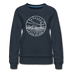 Kansas Women's Sweatshirt - Retro Mountain Women's Kansas Crewneck Sweatshirt - navy