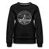 Massachusetts Women's Sweatshirt - Retro Mountain Women's Massachusetts Crewneck Sweatshirt - black