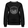 Kentucky Women's Sweatshirt - Retro Mountain Women's Kentucky Crewneck Sweatshirt - black