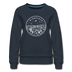 Minnesota Women's Sweatshirt - Retro Mountain Women's Minnesota Crewneck Sweatshirt - navy