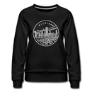 Michigan Women's Sweatshirt - Retro Mountain Women's Michigan Crewneck Sweatshirt - black