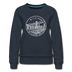Michigan Women's Sweatshirt - Retro Mountain Women's Michigan Crewneck Sweatshirt - navy