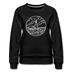Maine Women's Sweatshirt - Retro Mountain Women's Maine Crewneck Sweatshirt - black