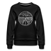 Nevada Women's Sweatshirt - Retro Mountain Women's Nevada Crewneck Sweatshirt - black
