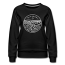 Missouri Women's Sweatshirt - Retro Mountain Women's Missouri Crewneck Sweatshirt - black