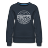 Missouri Women's Sweatshirt - Retro Mountain Women's Missouri Crewneck Sweatshirt - navy