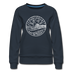 New Jersey Women's Sweatshirt - Retro Mountain Women's New Jersey Crewneck Sweatshirt - navy
