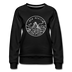 New Mexico Women's Sweatshirt - Retro Mountain Women's New Mexico Crewneck Sweatshirt - black