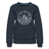 New Mexico Women's Sweatshirt - Retro Mountain Women's New Mexico Crewneck Sweatshirt - navy
