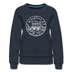 Nebraska Women's Sweatshirt - Retro Mountain Women's Nebraska Crewneck Sweatshirt - navy
