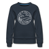 North Carolina Women's Sweatshirt - Retro Mountain Women's North Carolina Crewneck Sweatshirt - navy