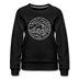 North Dakota Women's Sweatshirt - Retro Mountain Women's North Dakota Crewneck Sweatshirt - black