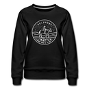 Oklahoma Women's Sweatshirt - Retro Mountain Women's Oklahoma Crewneck Sweatshirt - black