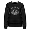 Oklahoma Premium Women's Sweatshirt - State Design Women's Oklahoma Crewneck Sweatshirt