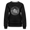 Rhode Island Women's Sweatshirt - Retro Mountain Women's Rhode Island Crewneck Sweatshirt - black